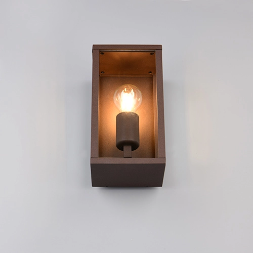 Moderne wandlamp Garonne S roestbruin Trio 4017807687378