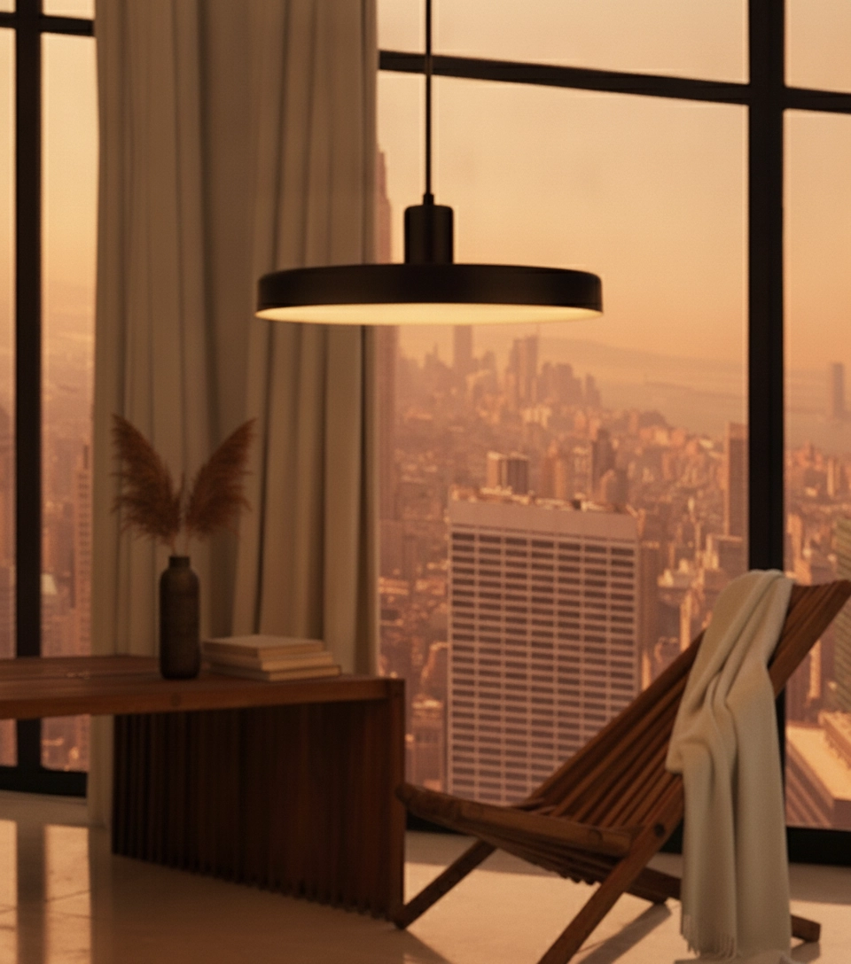 Design hanglamp Chioto Ø 60cm zwart