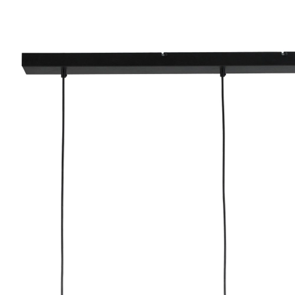 Leuke eettafellamp Boris Concepto 3x14 zwart met koperbruin Masterlight 8718121148908