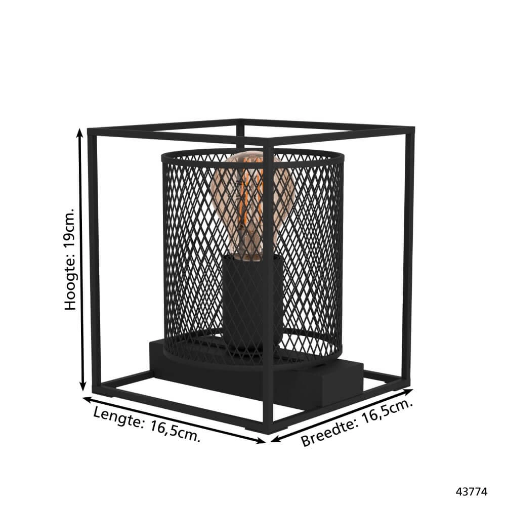 Landelijke tafellamp Catterick 1x E27 Eglo 9002759437749