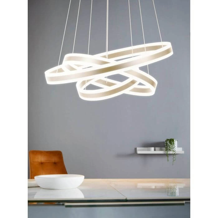 Design hanglamp Tonarella 3-rings champagne Stars of Light 9002759393144