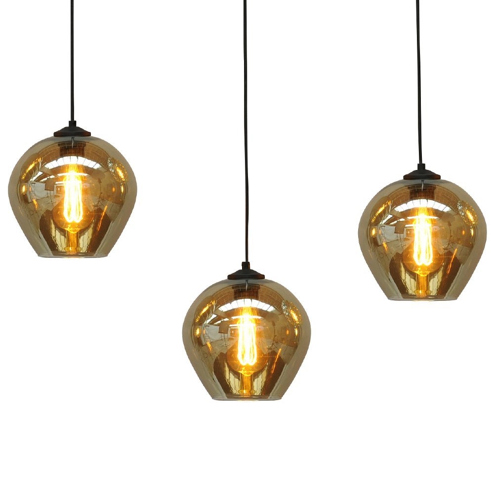 Hanglamp Quinto 5 met glazen kappen Masterlight 8718121220024