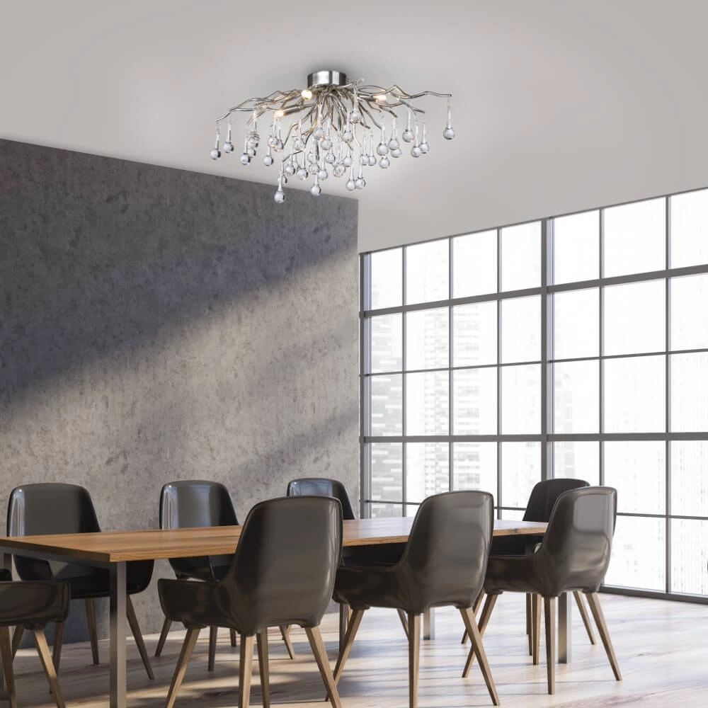 Kroonluchter Icicle metaal 60cm Paul Neuhaus 4012248352076