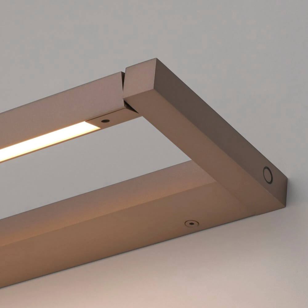 Strakke wandlamp Pure Puro brons 50cm Paul Neuhaus 4012248384213