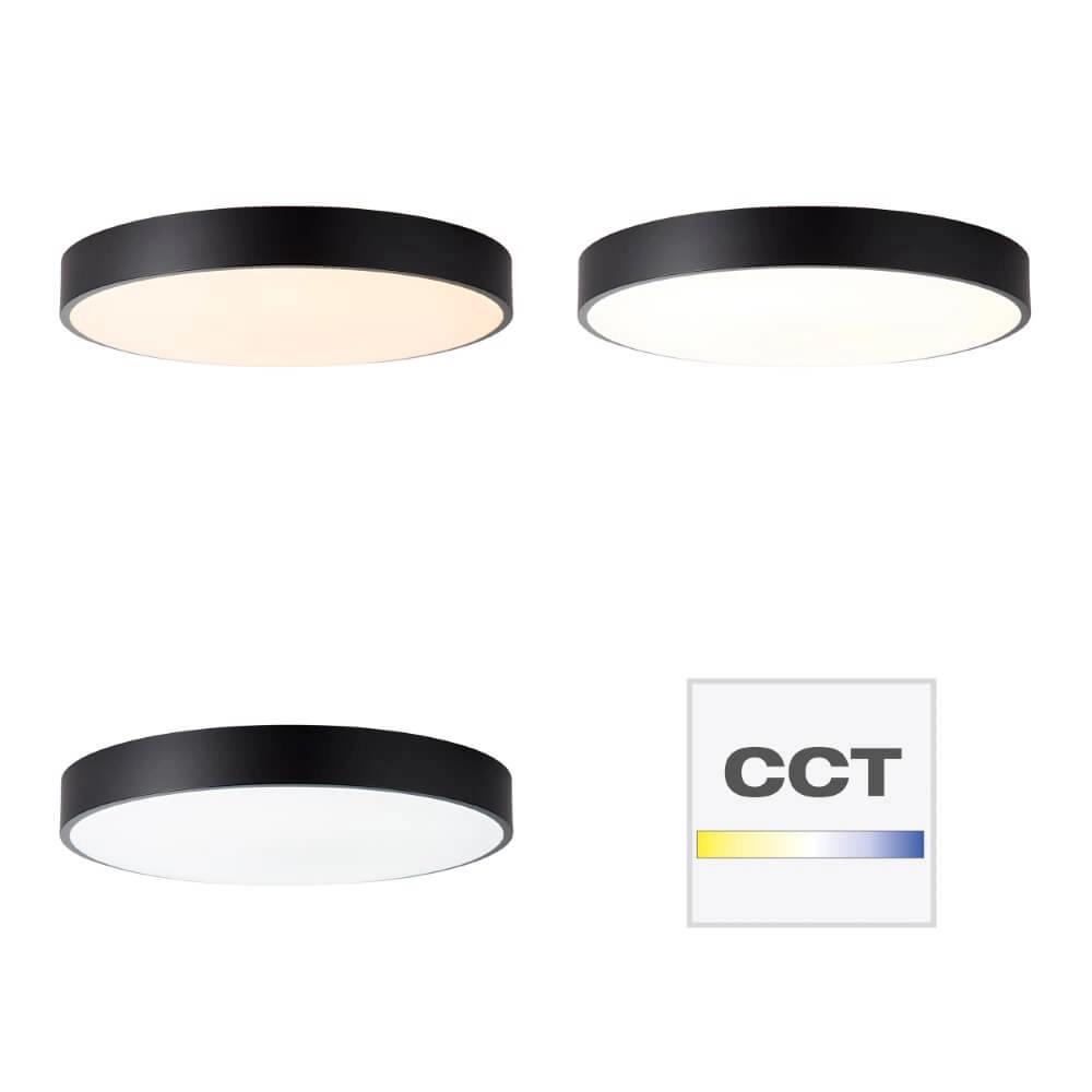 Design plafondlamp Slimline zwart Ø 49cm Brilliant 4004353426568