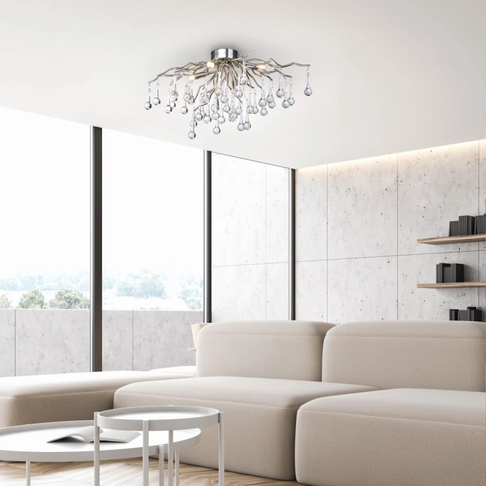 Kroonluchter Icicle metaal 60cm Paul Neuhaus 4012248352076