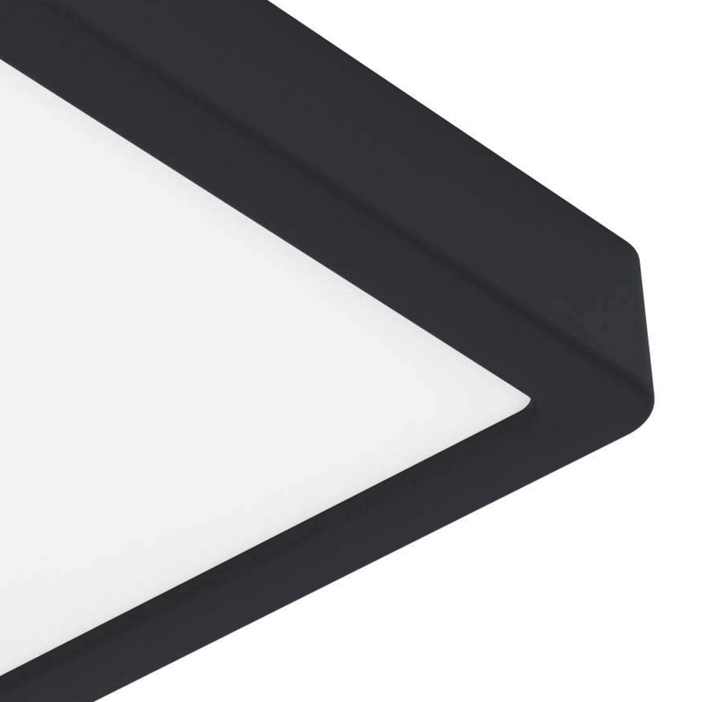 Zwarte plafonnière Fueva 5 21 bij 21cm Eglo 9008606244874