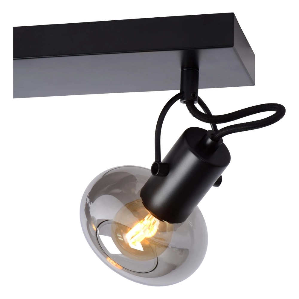 Plafondlamp Madee 3-lichts zwart Lucide 5411212176790