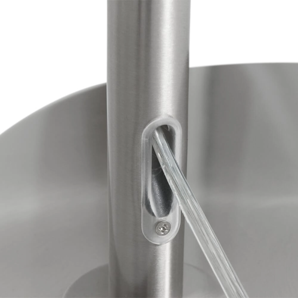 Vloerlamp Gramineus 165cm grijs met linnen grijze kap Steinhauer 8712746093759