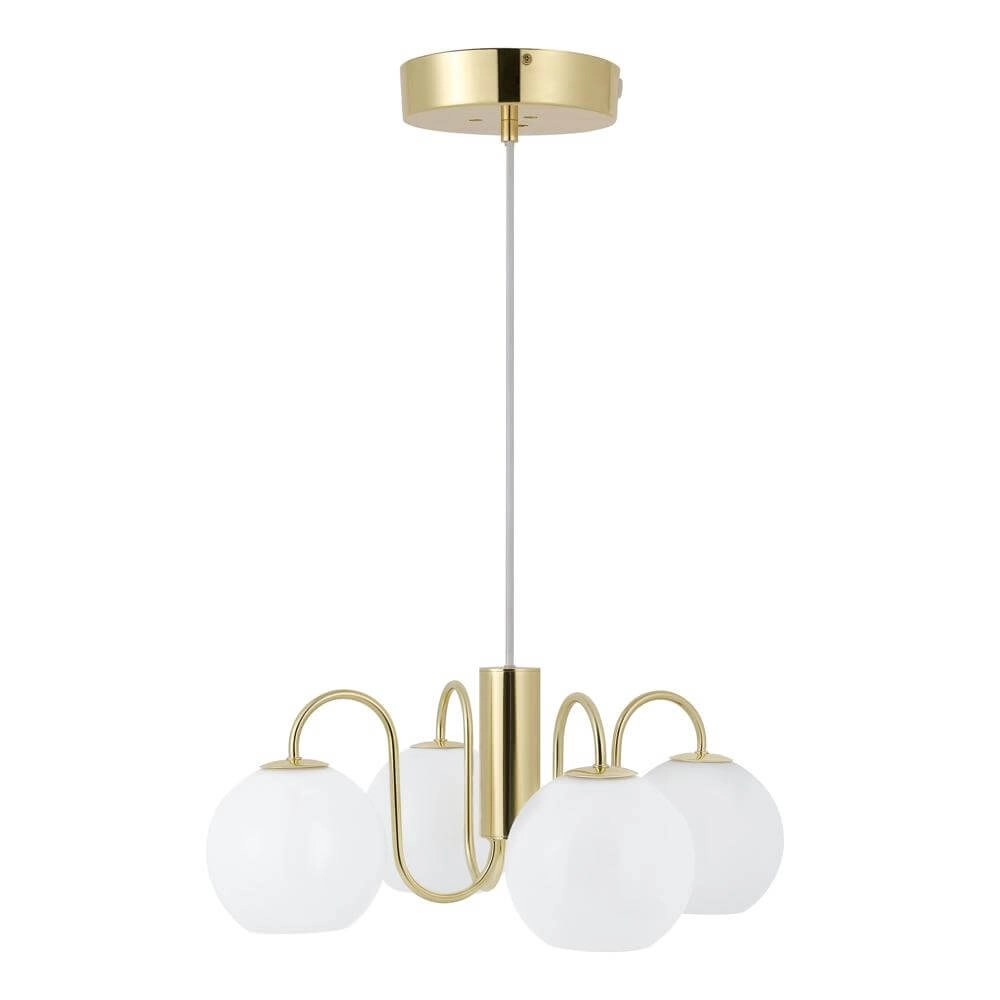 Hanglamp Franca 4-lichts messing Nordlux 5704924015892