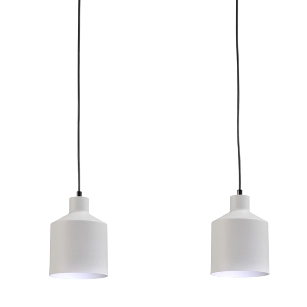 Leuke eettafellamp Boris Concepto 3x14 zwart met wit Masterlight 8718121153704