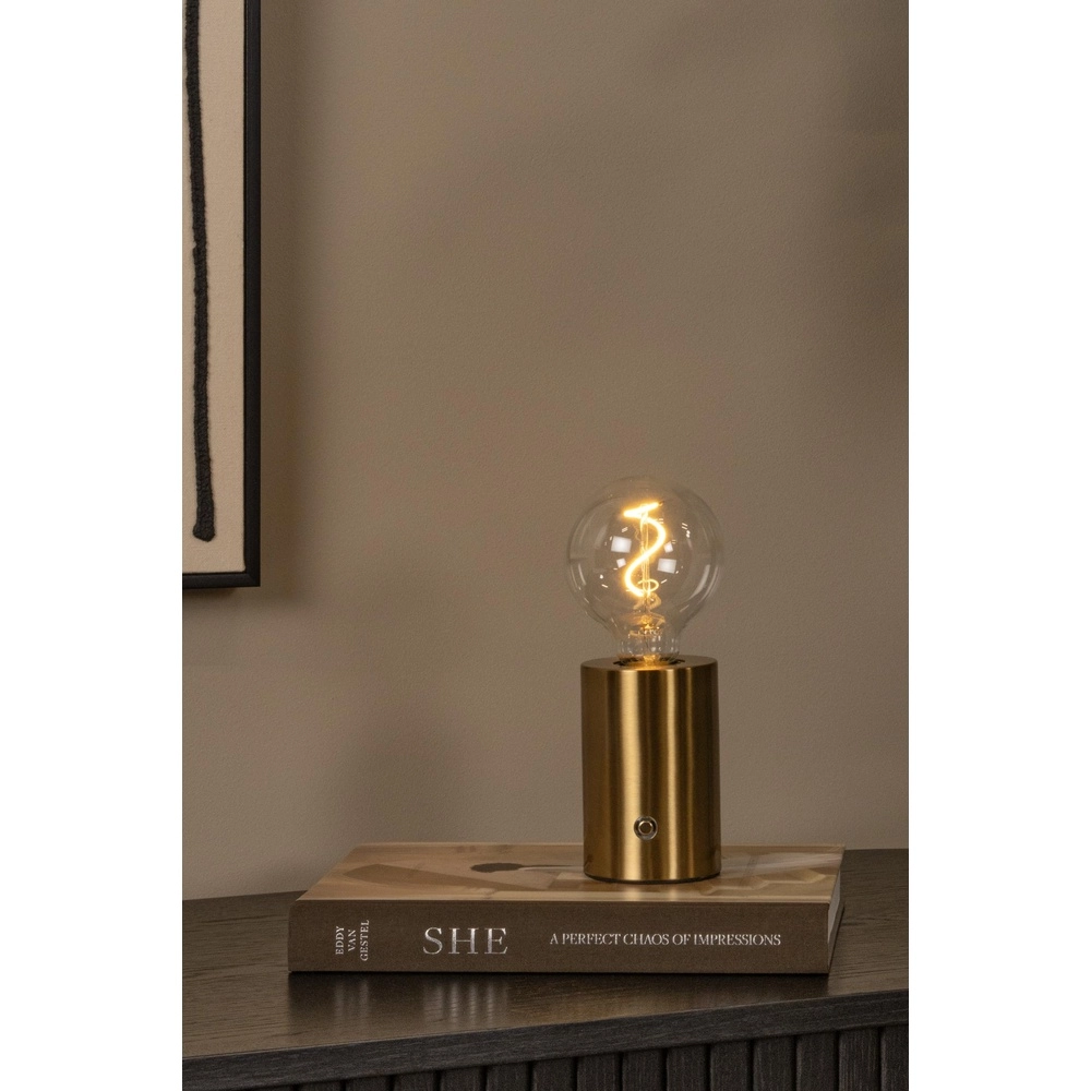 Oplaadbare tafellamp Vivo goud Lucide 5411212520845