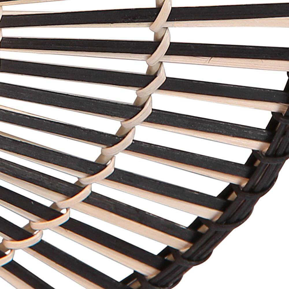 Plafondlamp Aura zwart met bamboe Steinhauer 8712746174144