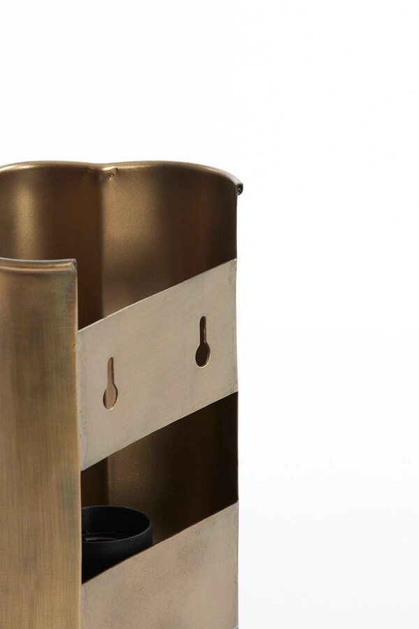 Bronzen wandlamp Fringe 13,5 x 20,5cm Light & Living 8717807705145