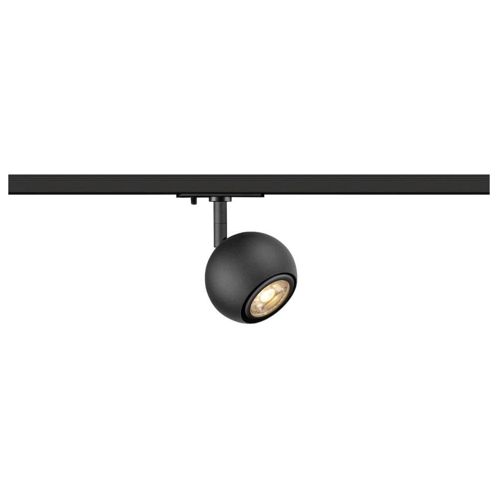 Spot voor rail Light Eye 90 zwart Ø 9cm 1-fase