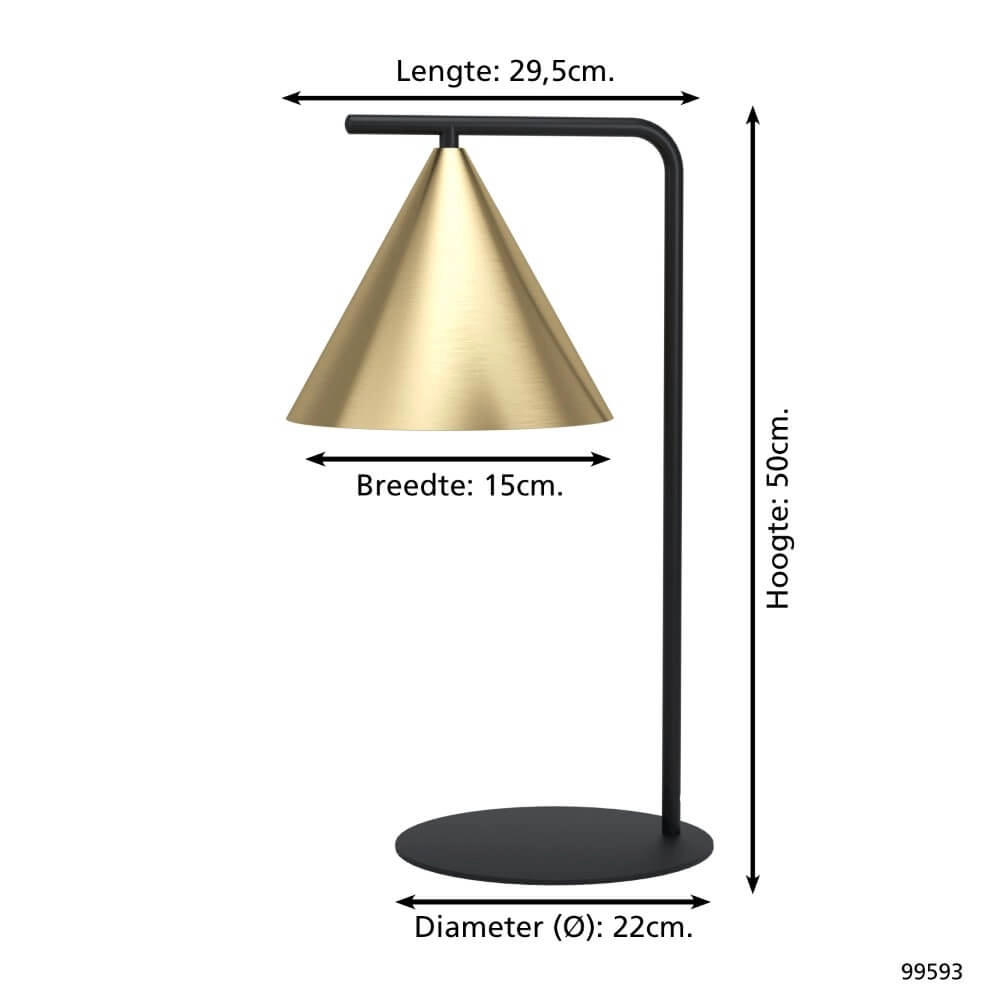 Gouden tafellamp Narices Eglo 9002759995935