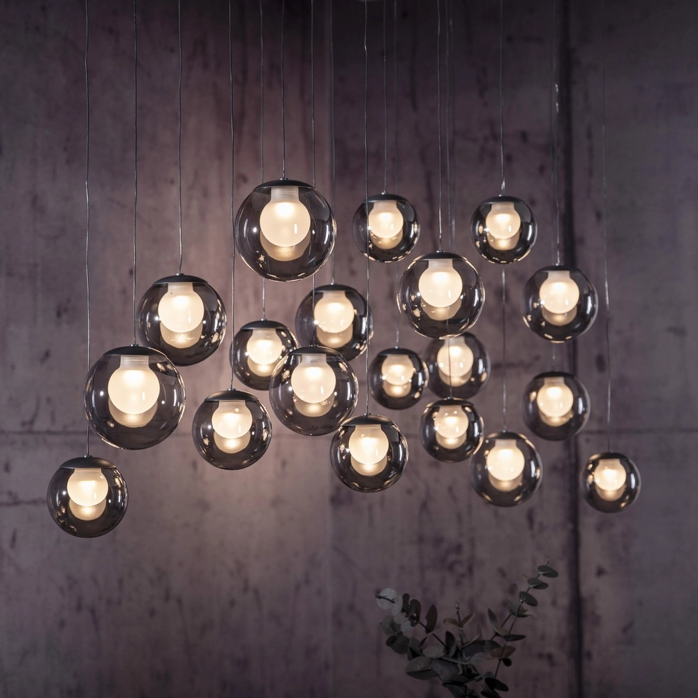 19-lichts hanglamp Pure Popup mystic grey Paul Neuhaus 4012248396698