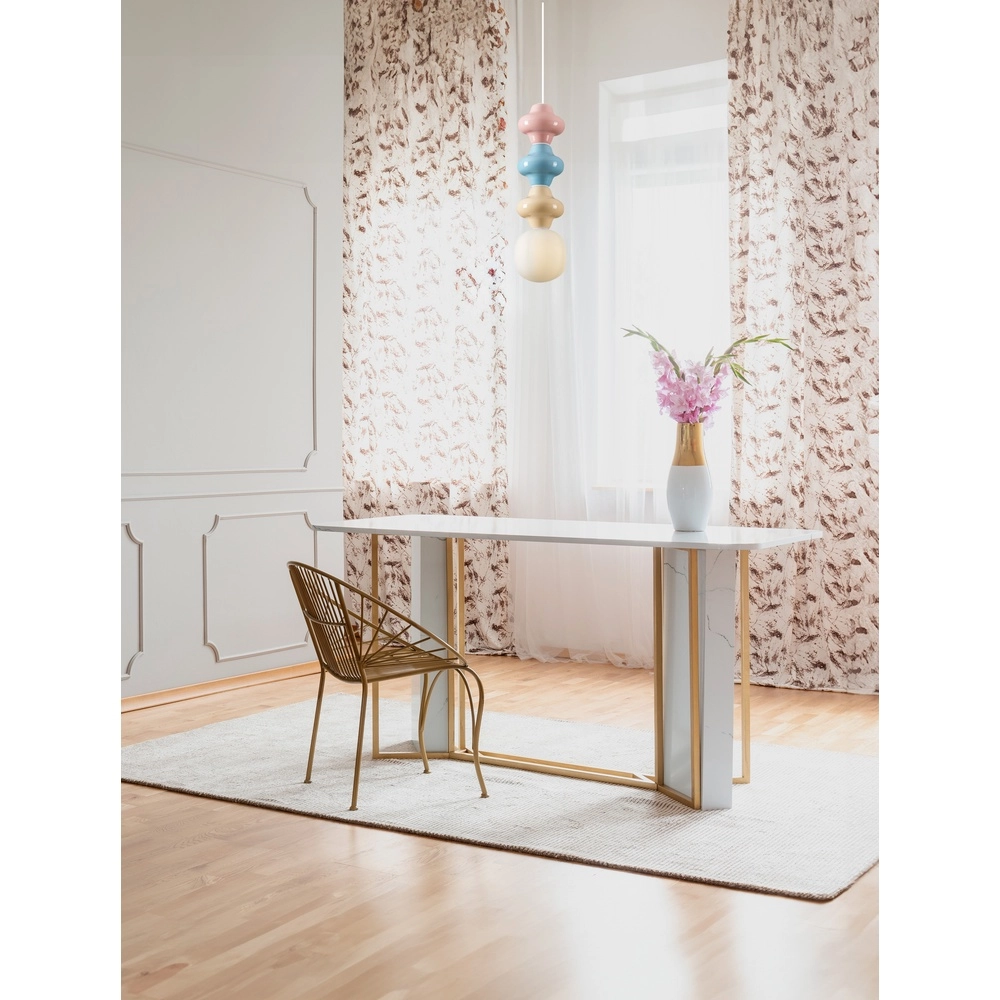 Hanglamp Clio L gekleurd keramiek met wit glas Lyora 5212017461308