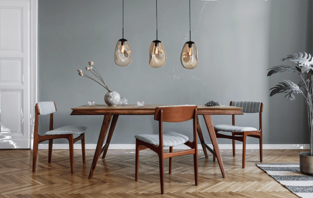 Glazen hanglamp Lava 3x goud glas Ø 22,5cm Masterlight 8718121279930