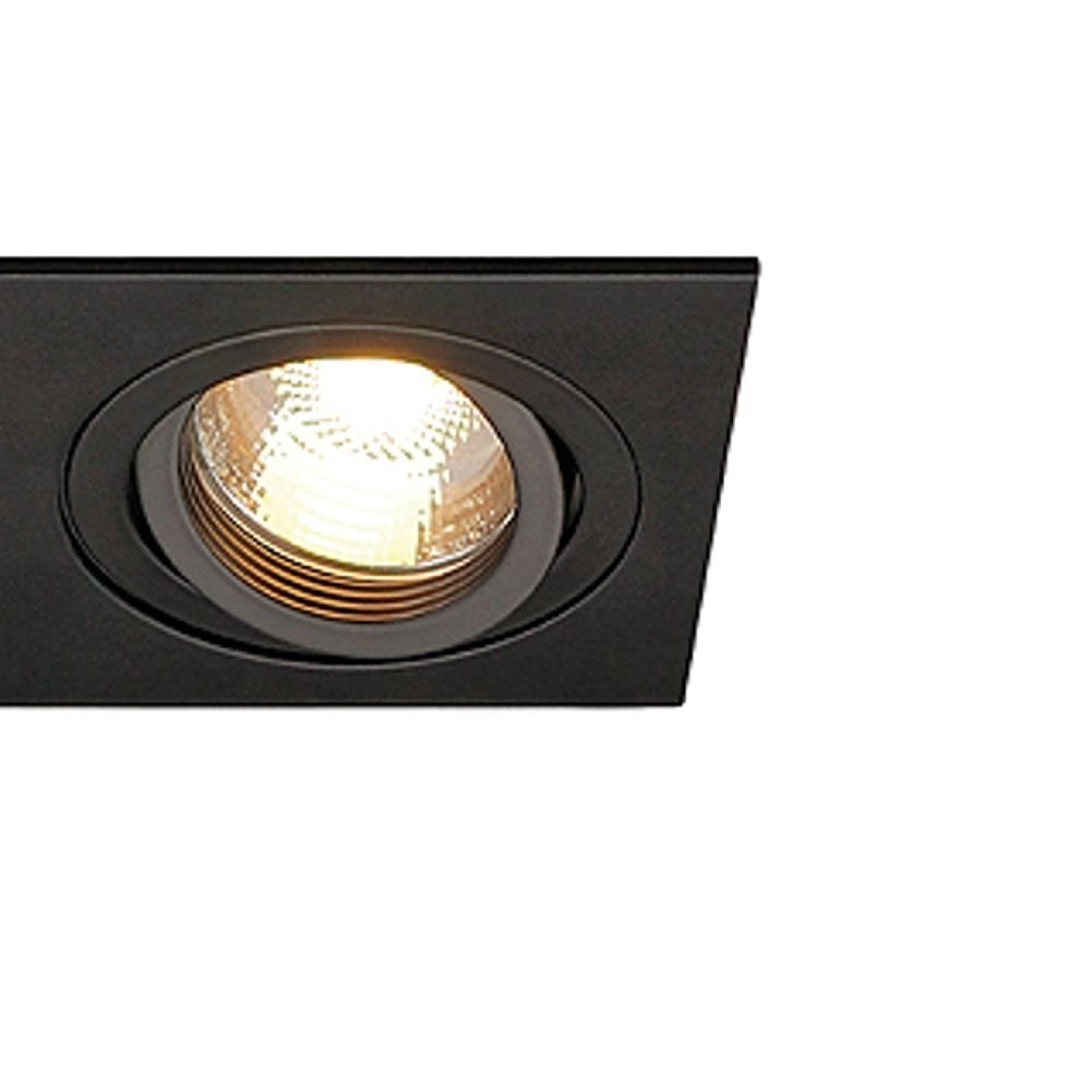 Inbouwspot New Tria GU10 2 Square 17cm zwart SLV 4024163137102