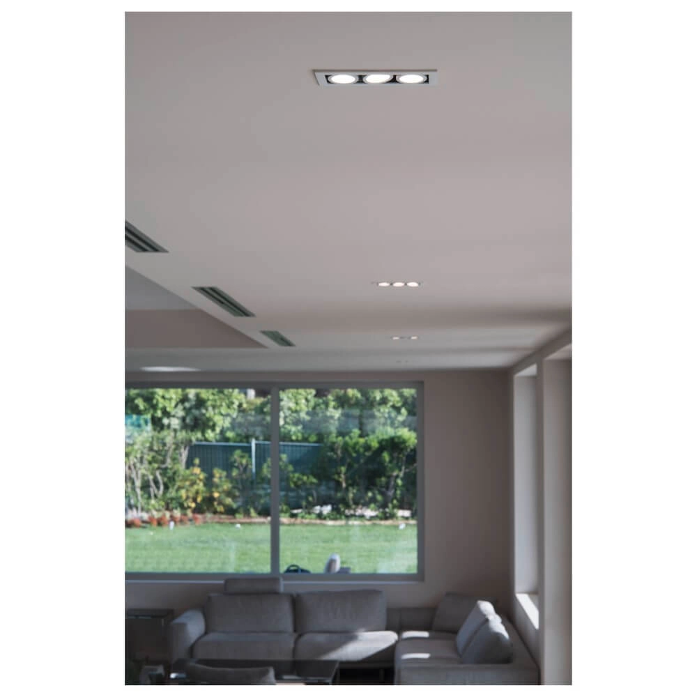 Vierkante led inbouwspot Kadux Triple 3x Led - wit - 3000K SLV 4024163278836