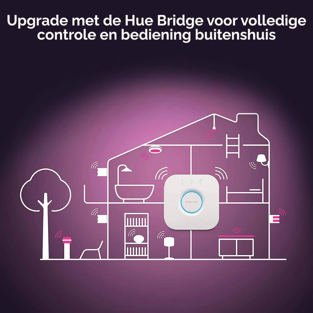 Ronde inbouwspot Hue Centura - White and Color richtbaar zilvergrijs Philips 8720169318793