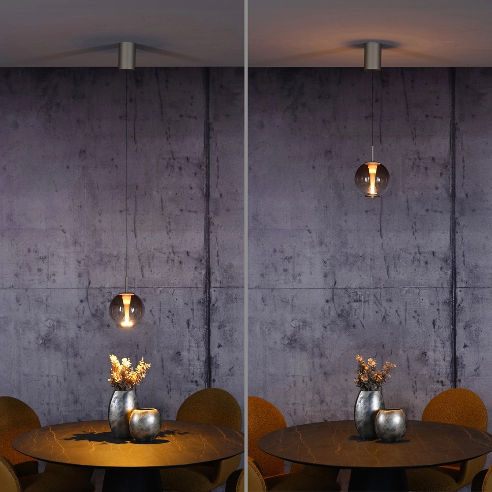 Led hanglamp Pure Infinity met amber glas - Ø 18cm Paul Neuhaus 4012248399040