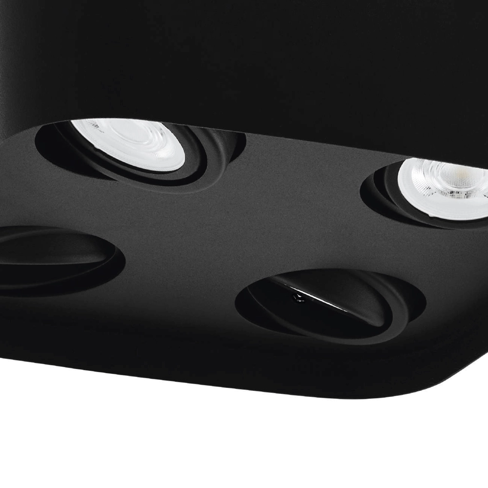 Opbouwspot Zigbee Caminales-Z 4-lichts zwart Eglo 9002759996758