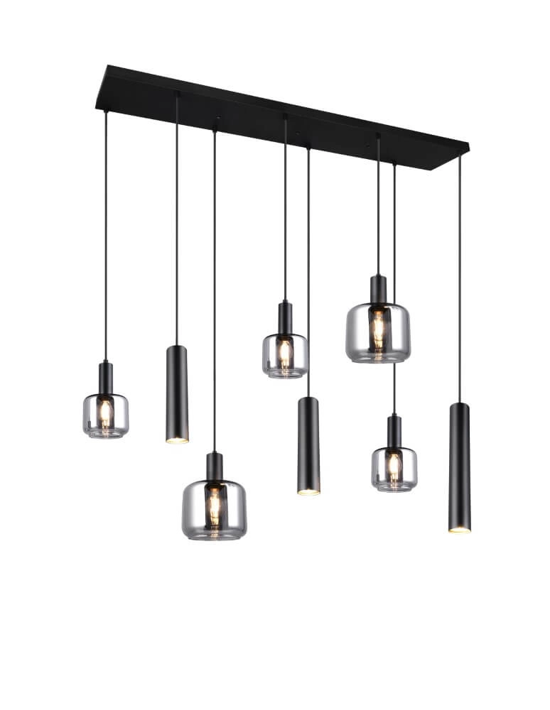 Eettafel hanglamp Mataro met pendels Eettafel hanglamp Mataro met pendels