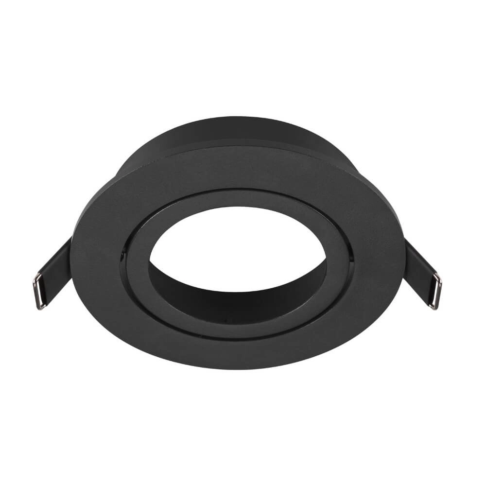 Inbouwring New Tria 95 rond zwart - zonder fitting
