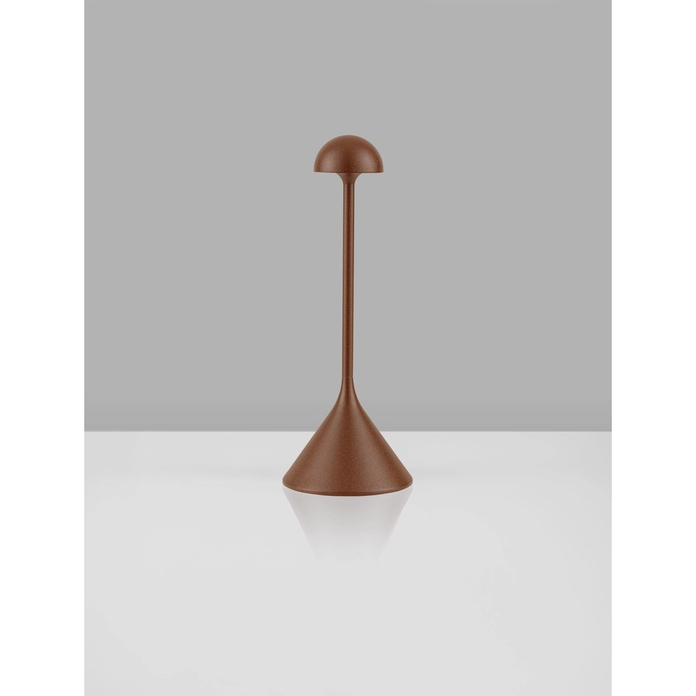 Tafellamp Dalt roestbruin oplaadbaar met USB Lyora 5212017477040
