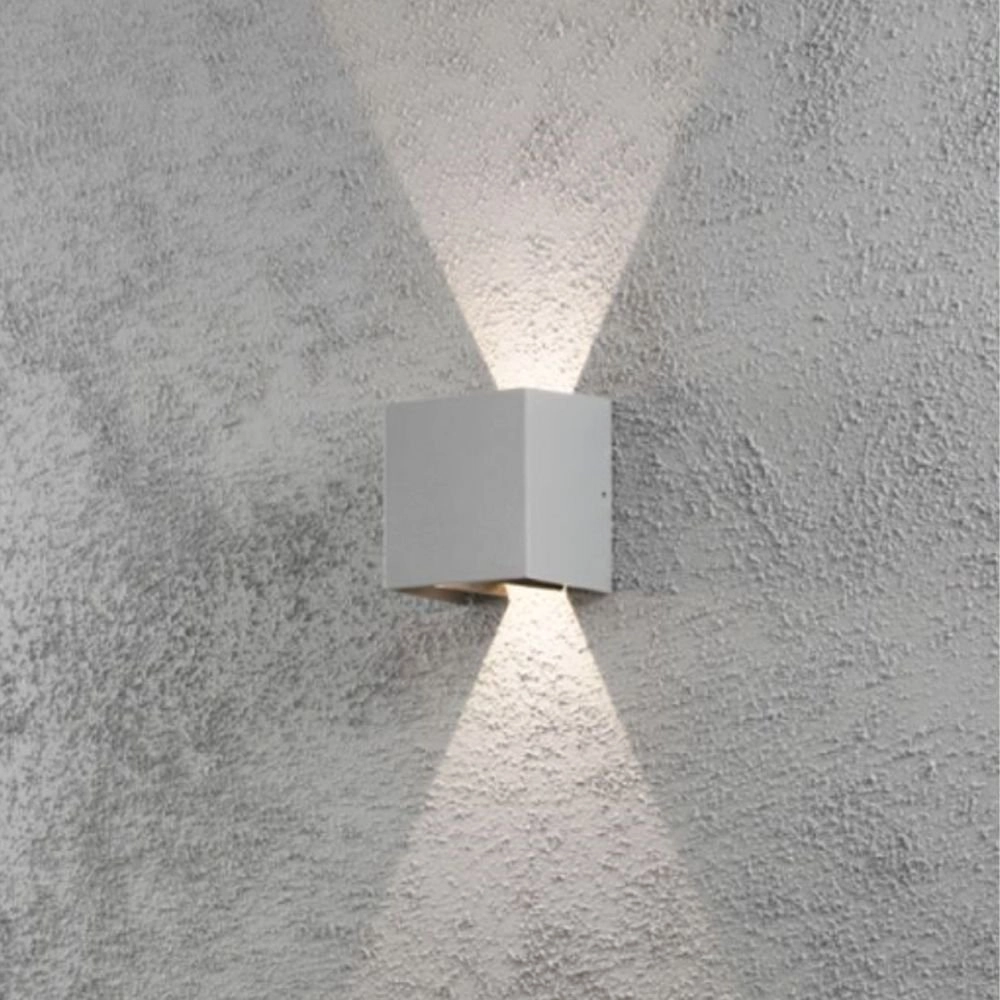 Ledspot Cremona Up - Down 2x3w - 3000K 13,5cm mat zilver KonstSmide 7318307959314