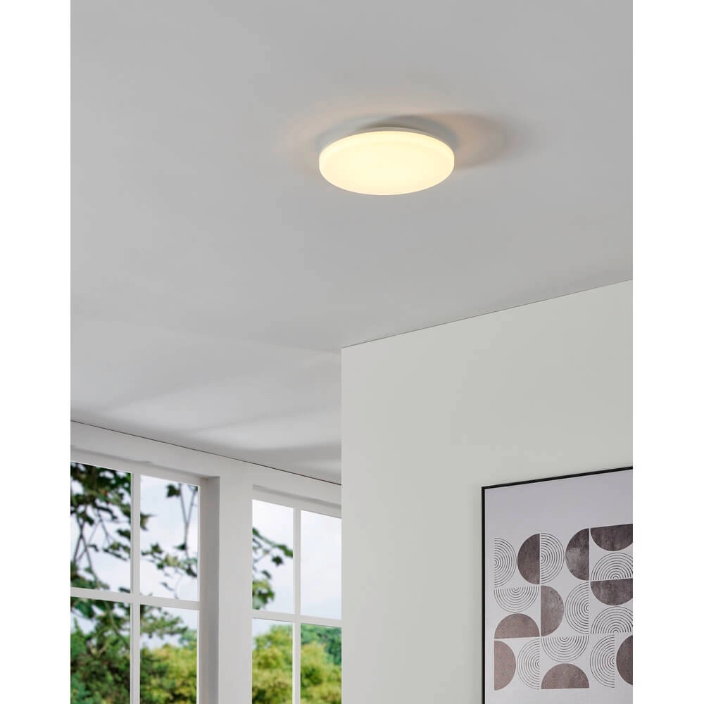 Ronde plafondlamp Castagneto Ø 31cm wit Eglo 9008606313211