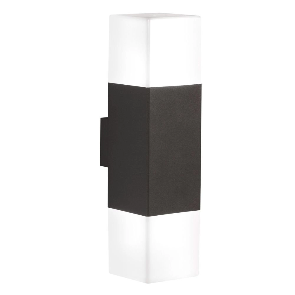 Design buitenlamp Hudson led 2-lichts antraciet