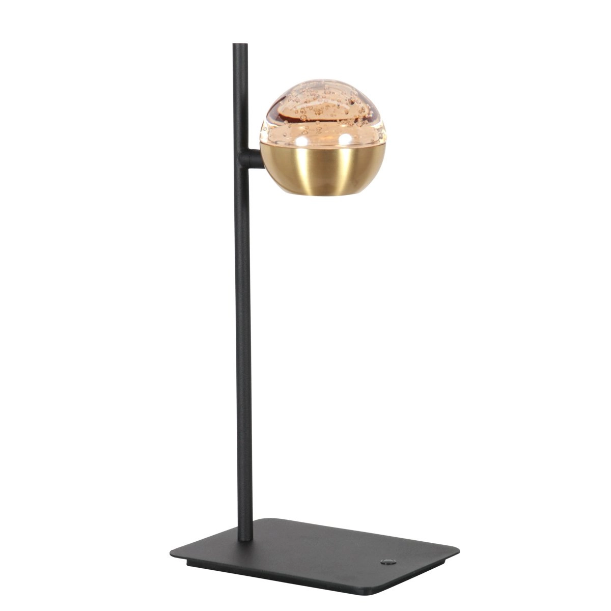 Led bureaulamp Belluno messing met zwart - dimbaar Steinhauer 8712746183955