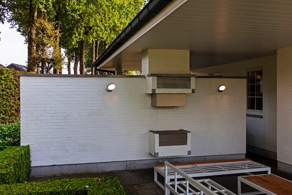 Ronde buitenlamp Polo antraciet met sensor Lutec 6939412013763