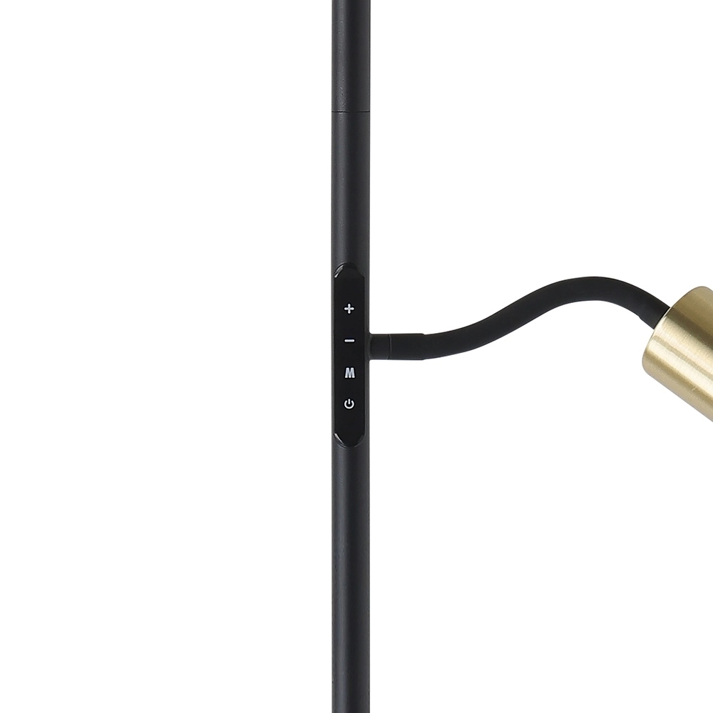 Vloerlamp Conivarino goud met zwart Eglo 9008606356591