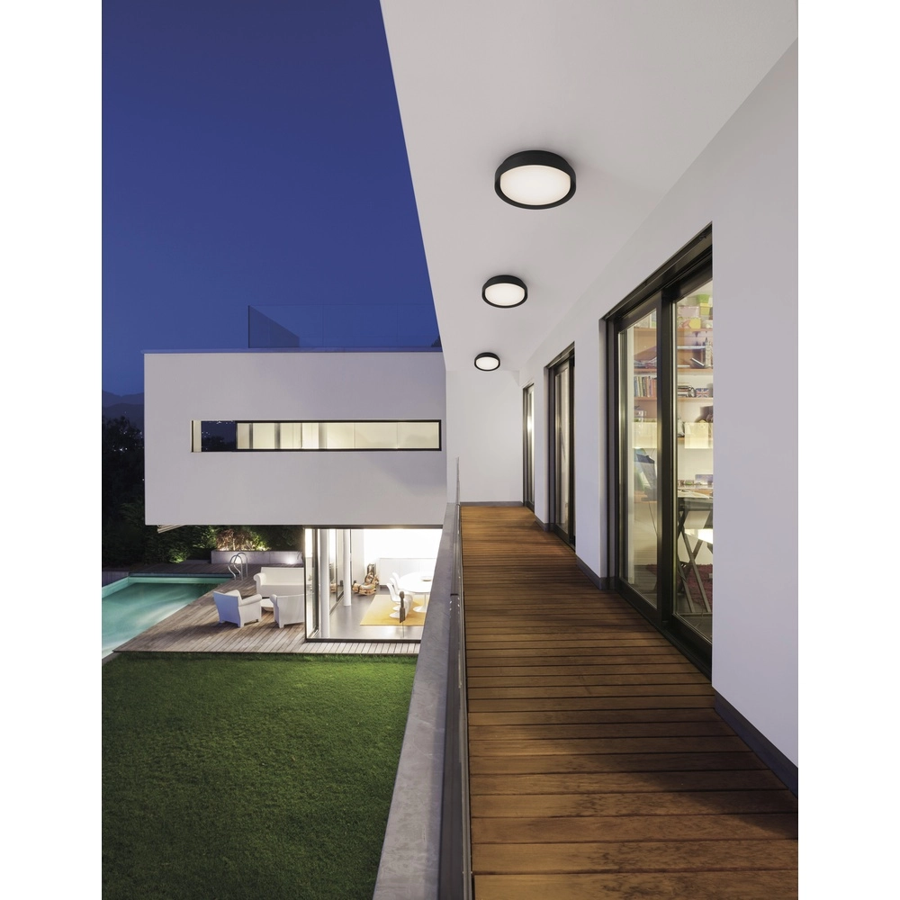 Plafondlamp Oliver Ø 27cm antraciet Lyora 5212017428172