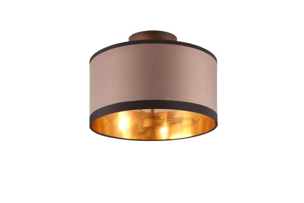 Plafondlamp Davos taupe Trio 4017807574357