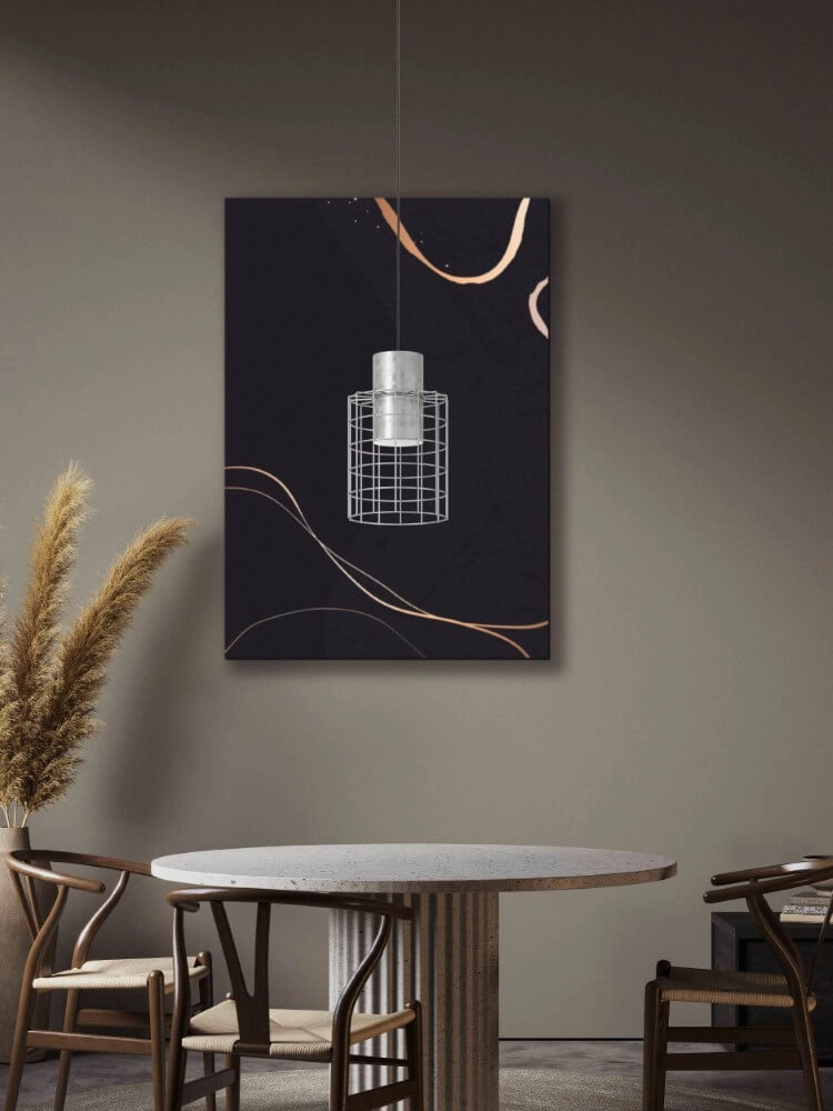 Grijze draadlamp Milligan Ø 20cm Eglo 9002759436476