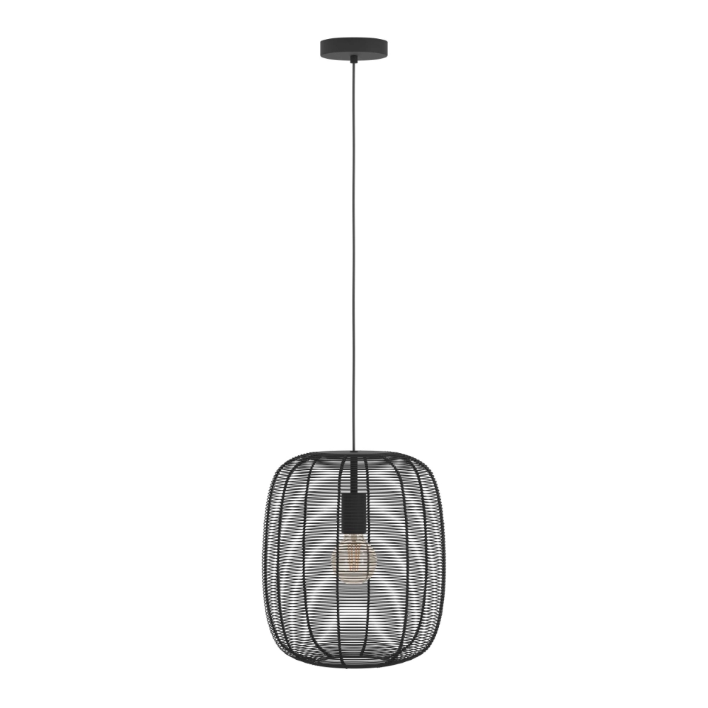 Zwarte hanglamp Rinroe Ø 32,5cm Zwarte hanglamp Rinroe Ø 32,5cm