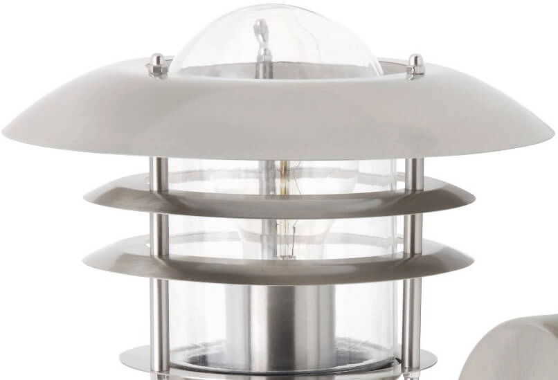 RVS muurlamp Terrence Brilliant 4004353078460