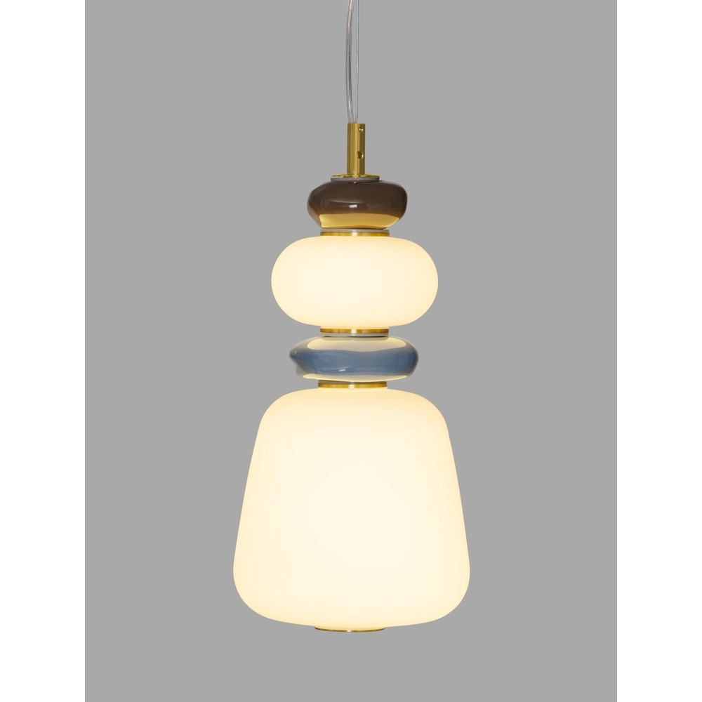 Hanglamp Palo goud met wit Lyora 5212017483768
