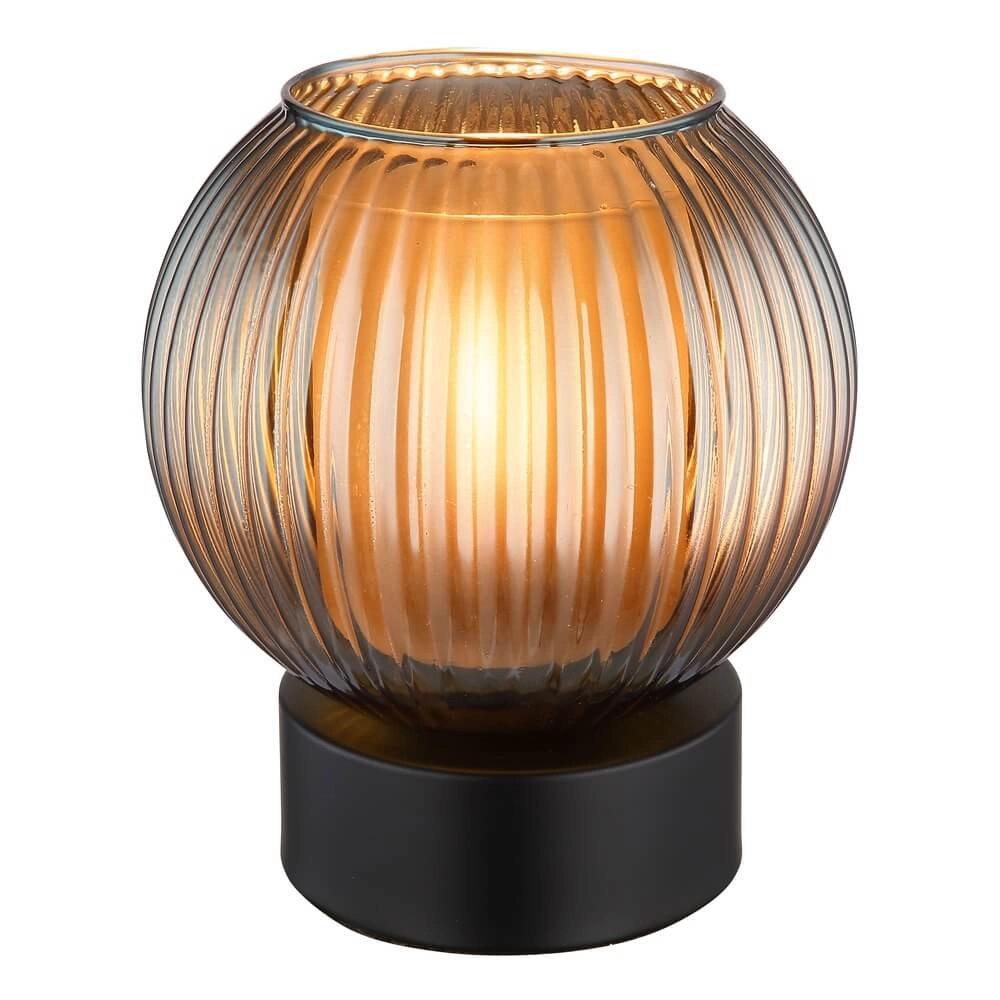 Tafellamp Zumba smoke glas Ø 15cm
