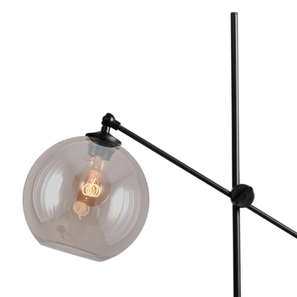 Vloerlamp Bella 2 met rond glas Masterlight 8718121333861