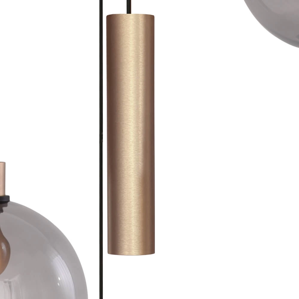 Vide hanglamp Lazise 3x Ø 25cm en 2x GU10 goud Masterlight 8718121303093