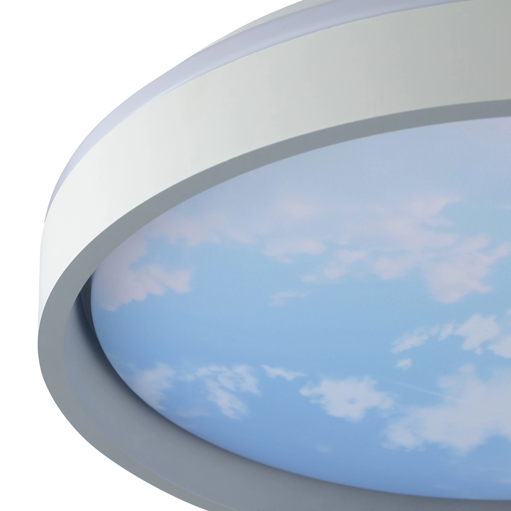 Plafonniere Sky-Dream wit met grijs Ø 39cm Brilliant 4004353473982