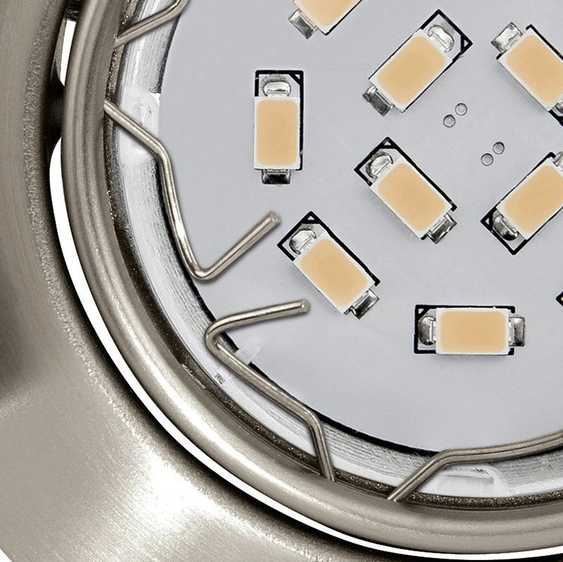 Inbouw spot Peneto Round 8,7cm set van 3 nikkel mat Eglo 9002759944087