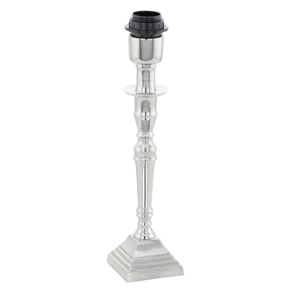 Klassieke tafellamp Bedworth vierkant nikkel