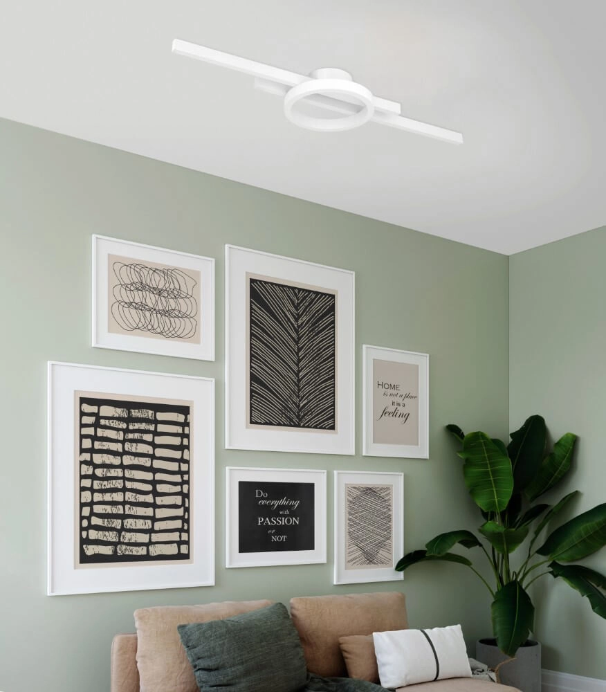 Zwarte led plafondlamp Amandolo Eglo 9008606275045